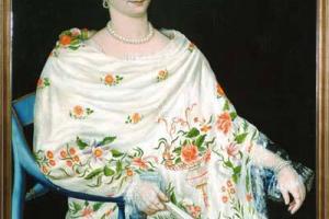 Retrato de Da. Francisca de Paula Urriola de Lavalle por Gil de Castro. Museo de Bellas Artes de Chile 