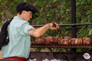 Un clásico: el asado argentino. 